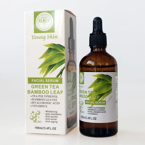 QBD Greentea Bamboo Hyaluronic Vitamin E Redness Calming Face Serum